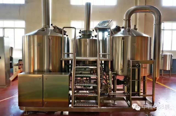 SUS 304 Brauenausrüstungs-halb automatisches Kontrollsystem großen Umfangs 7Bbl