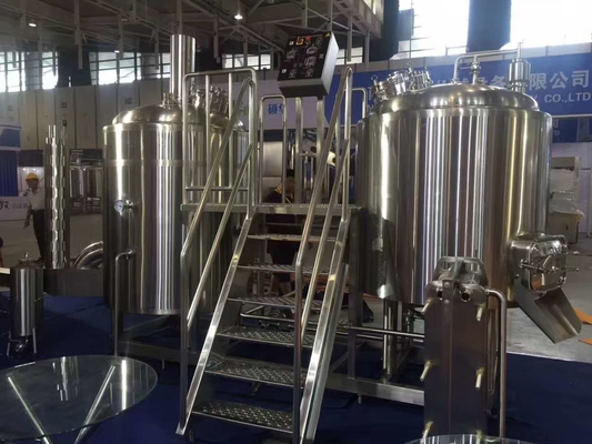 SUS 304 Brauenausrüstungs-halb automatisches Kontrollsystem großen Umfangs 7Bbl