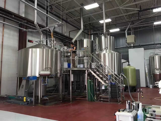 Vier Schiff-Handwerks-Bierbrauen-Ausrüstungs-Edelstahl-Dampf-Heizung