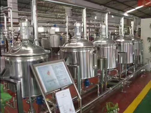 Automatischer schlüsselfertiger Microbrewery-Ausrüstungs-Edelstahl oder Kupfer-Material