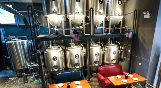 Kneipen-Handwerks-Bierbrauen-Ausrüstungs-Dampf-Heizungs-einphasiges oder Phase 3