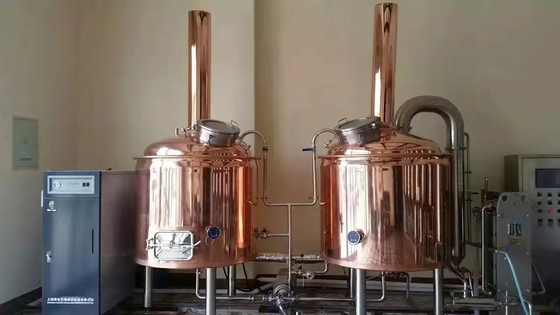 Handwerks-Bierbrauen-Ausrüstung des Schiff-500L 2 schlüsselfertige Microbrewery-Systeme