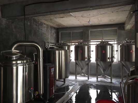 Minibrauerei-System grundlegende Hauptbierbrauen-Ausrüstung Brewpub des kleinen Maßstabs