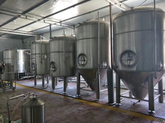 3 Edelstahl-Brauenausrüstung Microbrewery-Gärungserreger der Phasen-380V