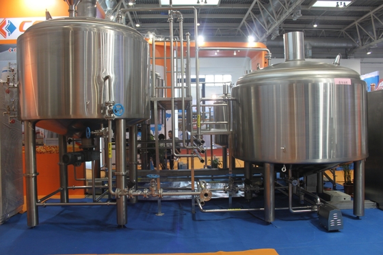 Edelstahl 316 Turnkey-Bierbrauen-System-Hand oder Steuerung