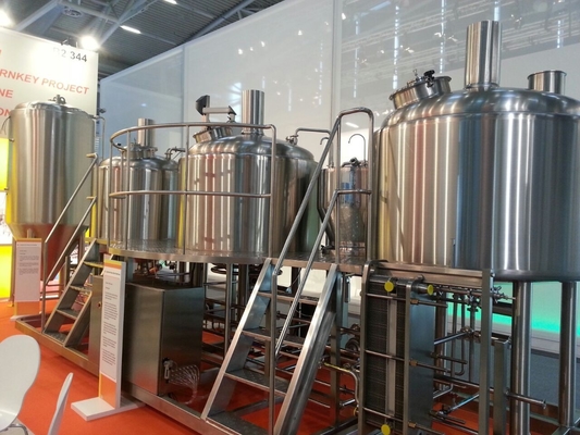 Elektrische/Dampf Minimicrobrewery-Ausrüstung, 3 teilen Brewpub-Ausrüstung in Phasen ein