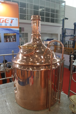 Kupfernes Handwerks-kleine Bier-Fabrik-Ausrüstung, Minibier 100L, das System macht