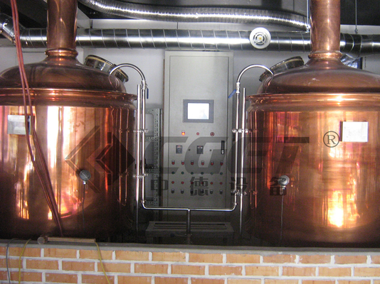 Kupfer-Brauen   Ausrüstung 100l 500l 1000l rote, Minibierbrauen-System