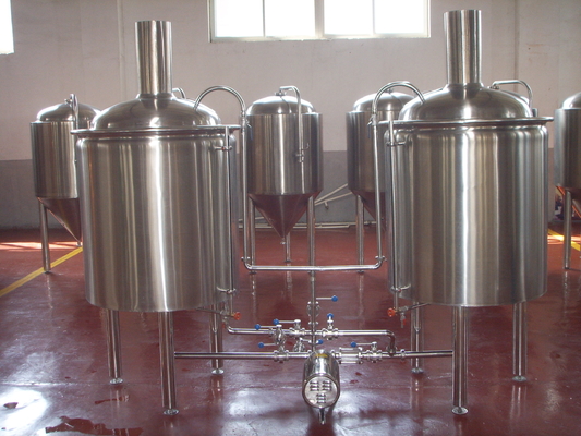 Großes Bierbrauen-Ausrüstungs-Edelstahl-Fass-Fass 5 Fass-Brauensystem