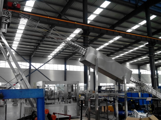 Elektrische Brauerei-Fertigungsstraße-automatische Flasche, die füllende und mit einer Kappe bedeckende Maschine ausspült