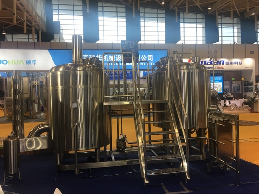 Dampfheizung Microbrewery-Ausrüstungs-Edelstahl 100L 200L 300L pro Reihe