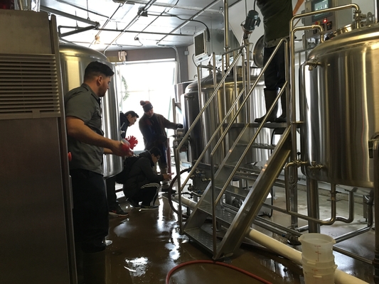microbrewery-Ausrüstung 500L 1000L SS304 schlüsselfertige Brewpub-System-Vertikalen-Art