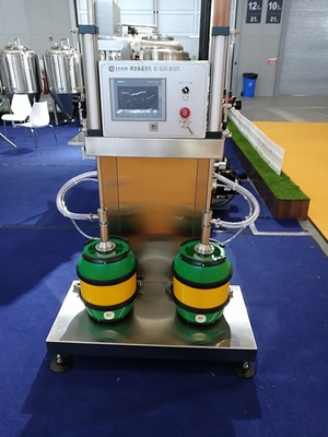 Des Sus-304 automatischer Kopf-Touch Screen 2L - 60L Bier-Fass-der Waschmaschinen-zwei