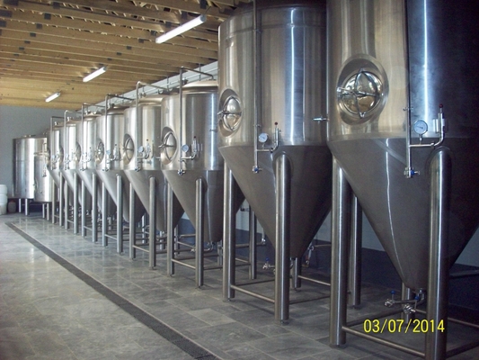 Beine der Edelstahl-Probierbrauen-Ausrüstungs-10BBL des Fermenter-vier