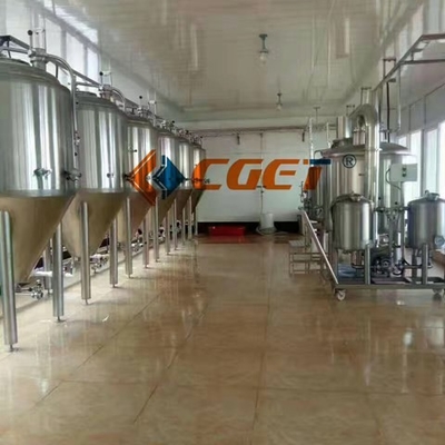 Kupfernes schlüsselfertiges Ausrüstung PLC-Steuerantikorrosion brewpub Brauerei des Microbrewery-SU304