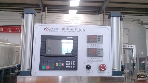2 Kopf-Touch Screen Bier-Fass-Waschmaschinen-pneumatische elektrische gefahrene Art