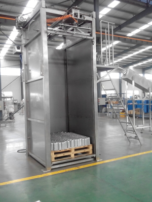 Elektrisches 50Hz die 3 Phasen-Verpackungs-Fertigungsstraße, Flasche kann Palettenentlader-Maschine