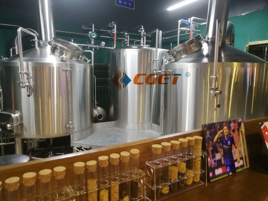 SUS 304 Brauensystem der Handwerks-Bierbrauen-Ausrüstungs-500L mit ISO-CER bescheinigt für Rusina